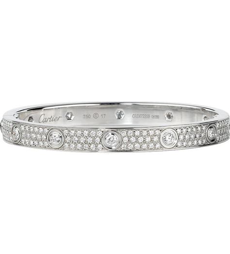 cartier small diamond bracelet|cartier diamond bracelet selfridges.